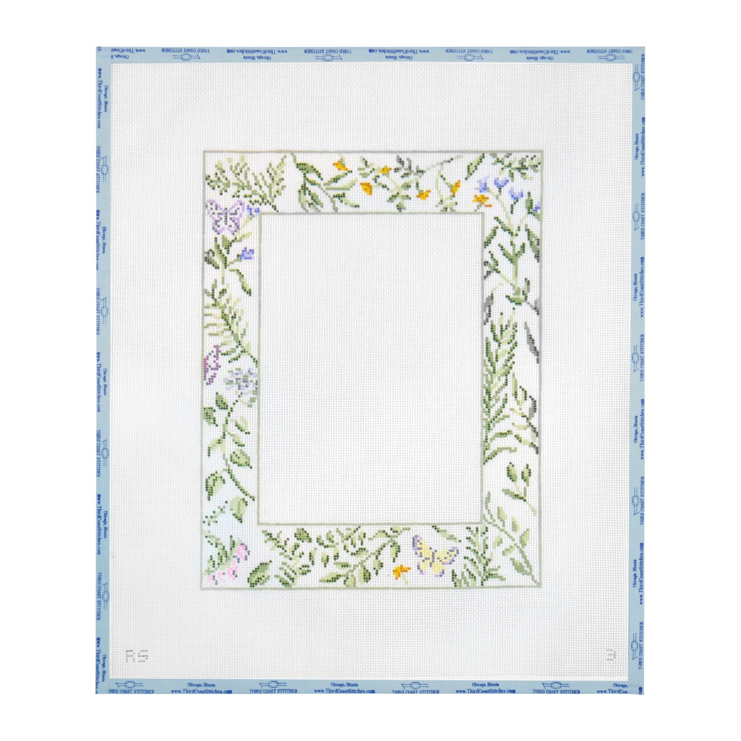 Floral Frame with Butterflies