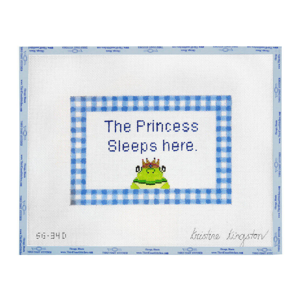 The Princess Sleeps Here (Frog) - Blue