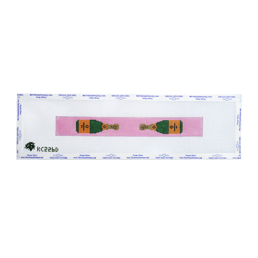 Champagne Bottle Keyfob: Pink
