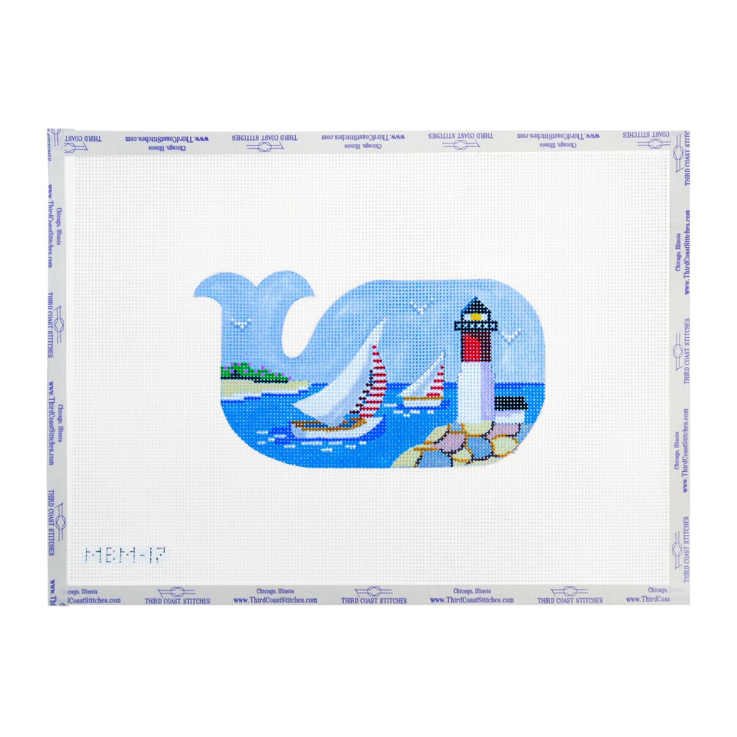Whale Shaped Sailboats & Lighthouse