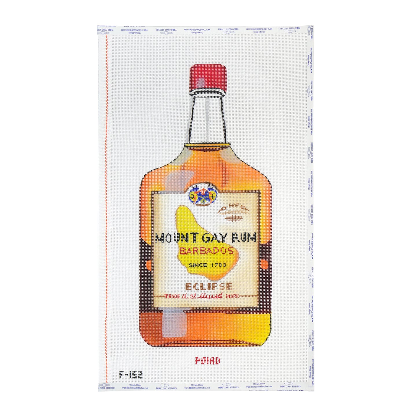 Large Mount Gay Rum Bottle