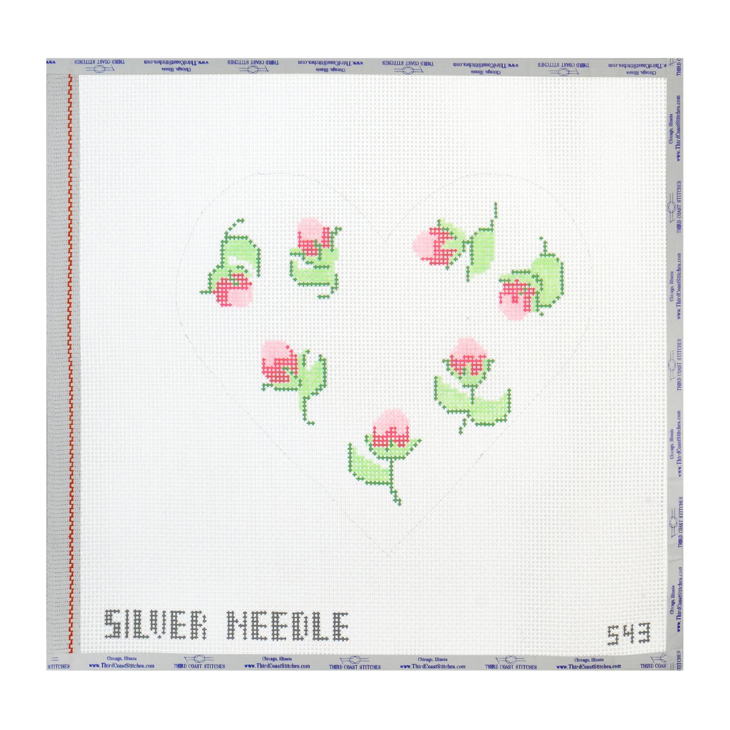Rosebud Heart Pillow
