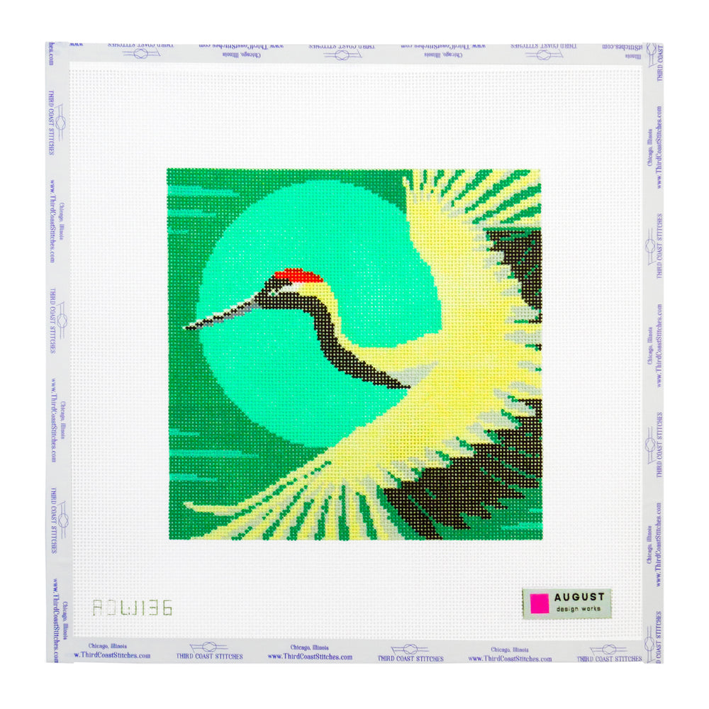 Red-Crowned Crane Square