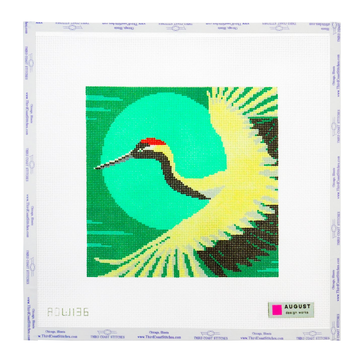 Red-Crowned Crane Square