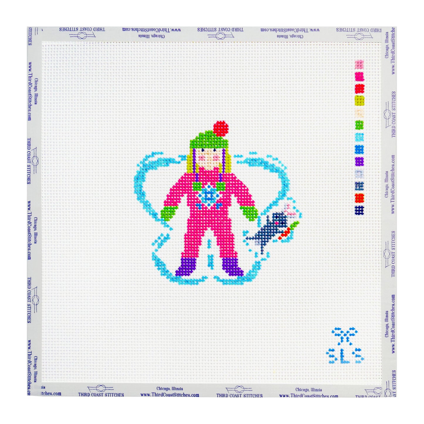 Snow Girl Boy with Bunny