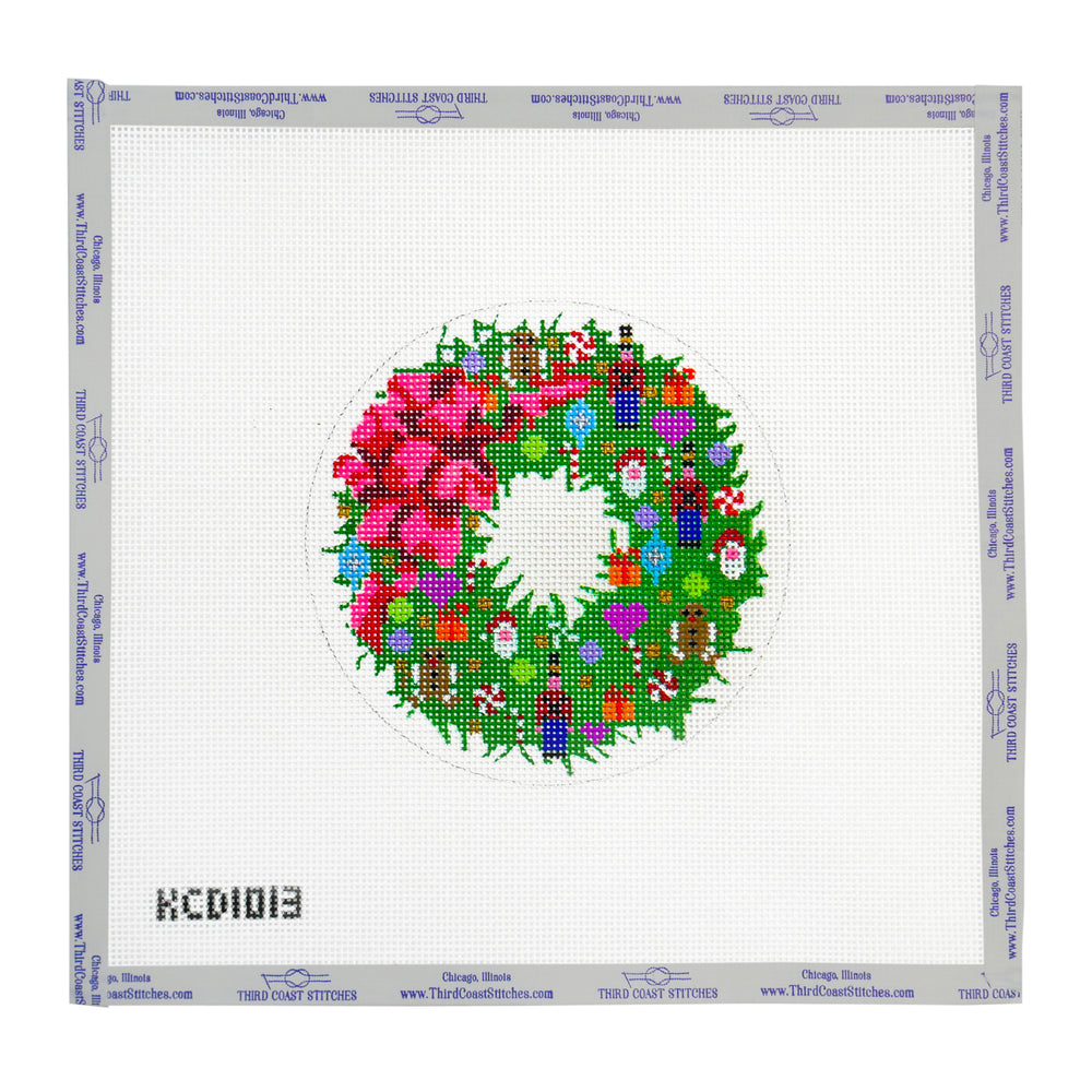 Small Christmas Wreath with Ornaments