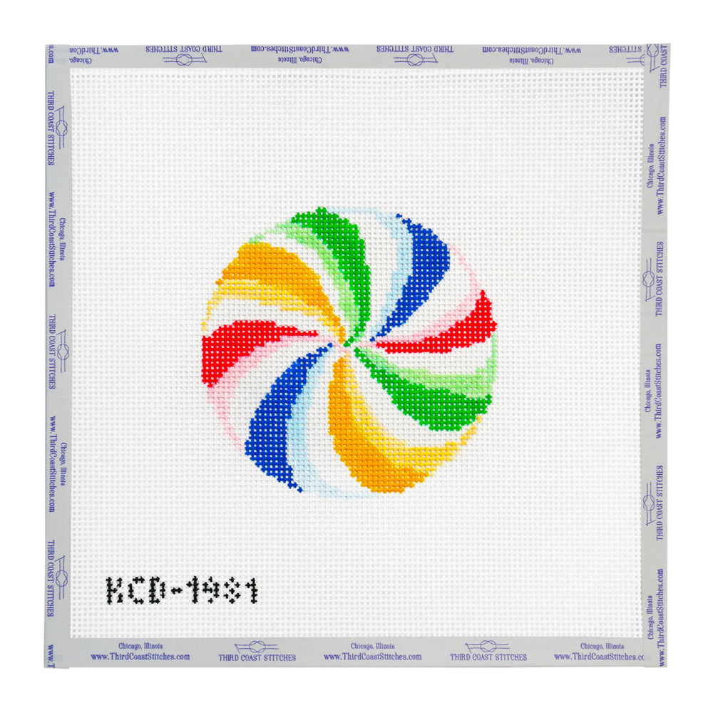 Rainbow Peppermint Round