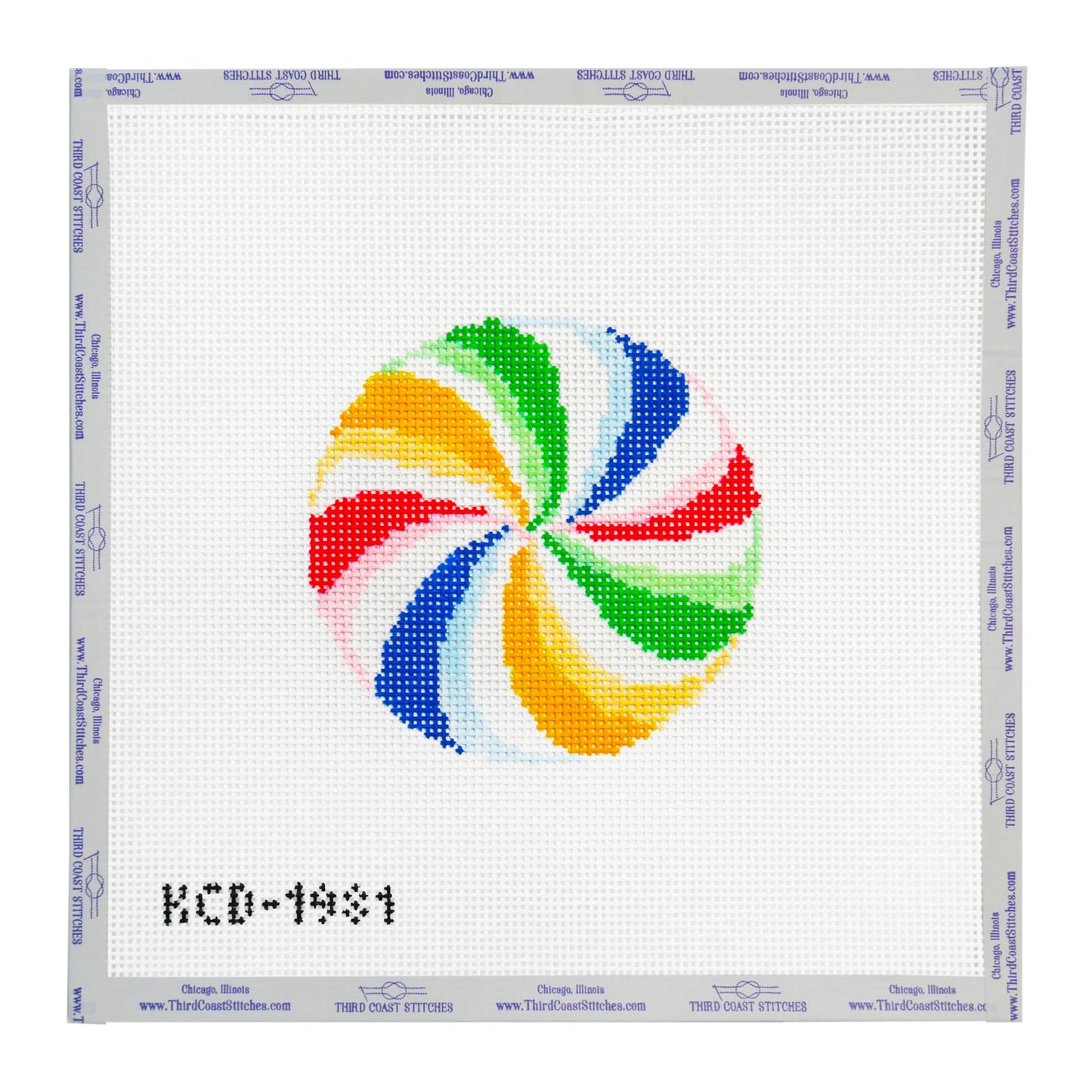 Rainbow Peppermint Round