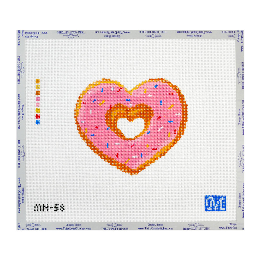 Frosted Heart Donut