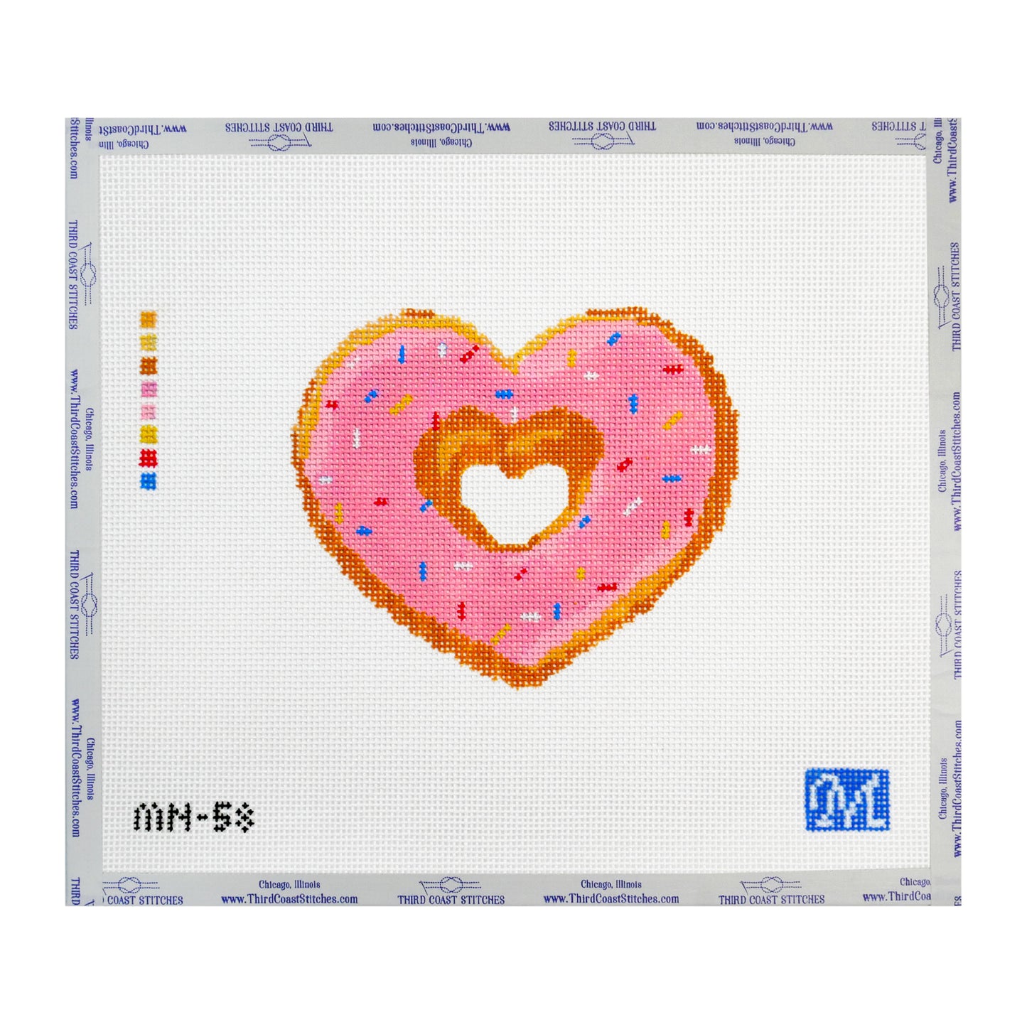 Frosted Heart Donut