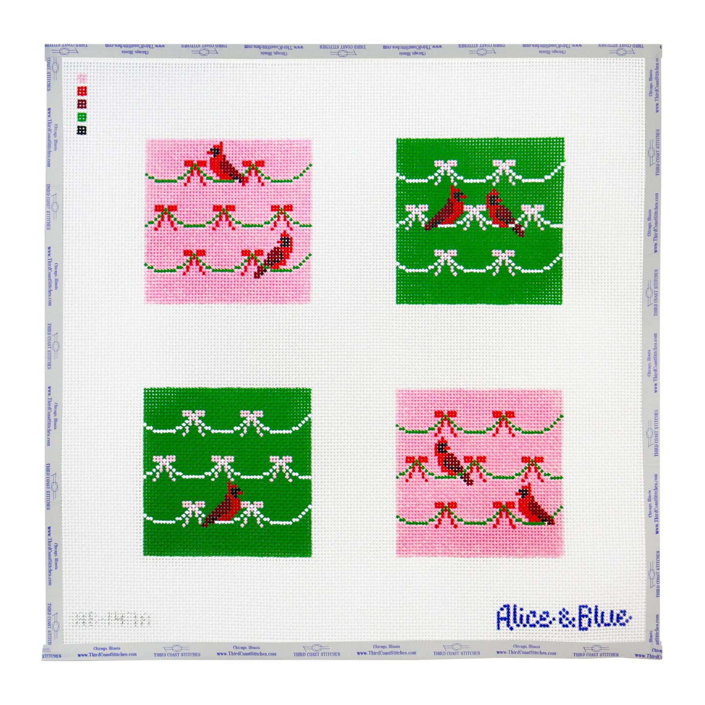 Wrapped Up Cardinal Coasters