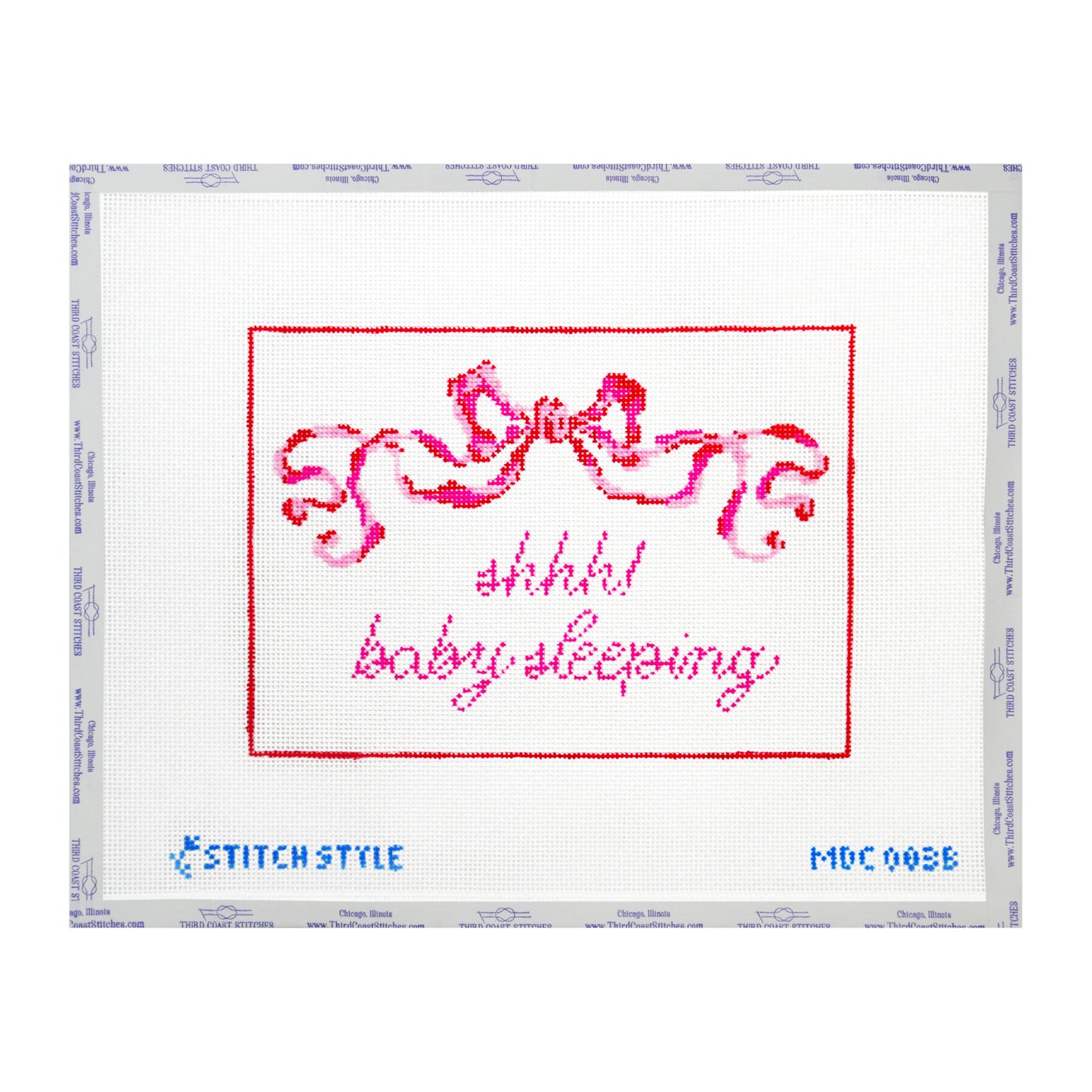 Pink Bow Baby Sleeping