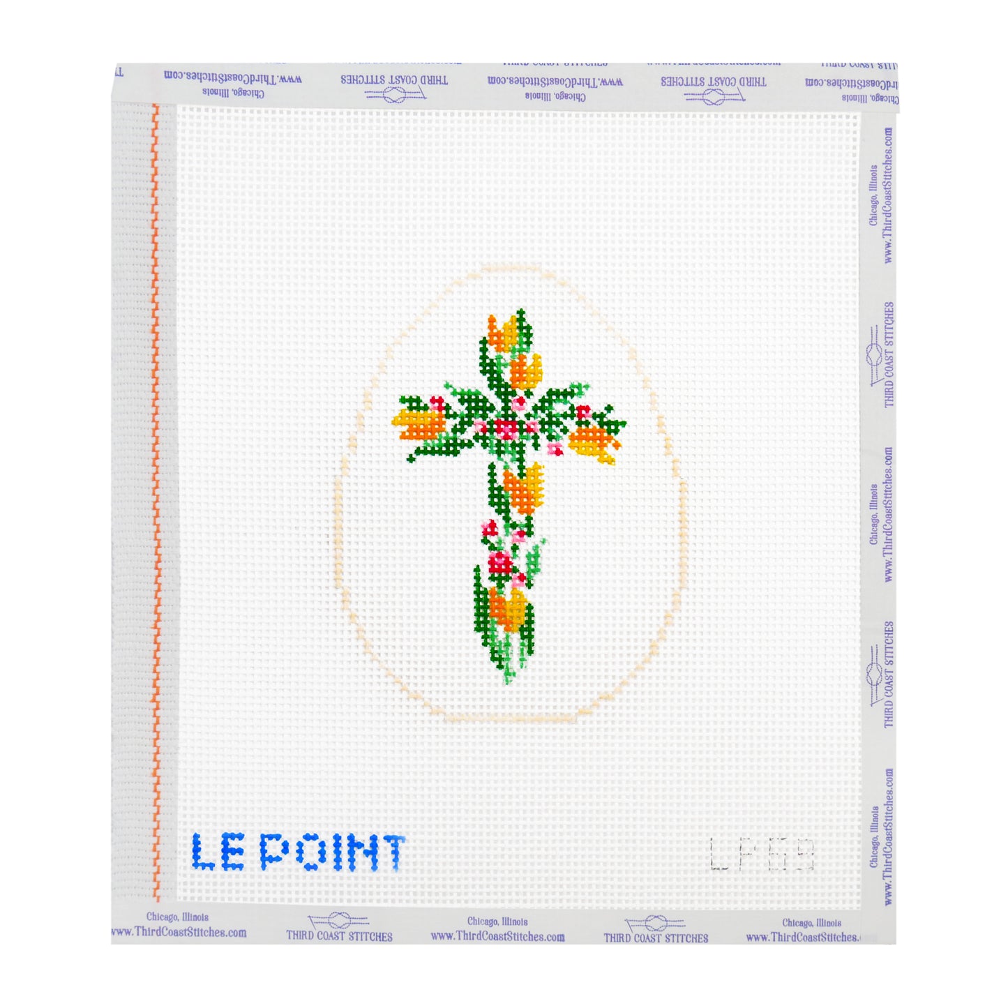 Floral Easter Cross Egg