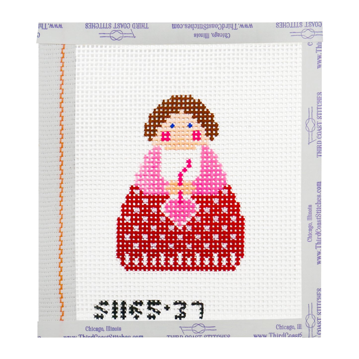 Red Angel with Pink Heart