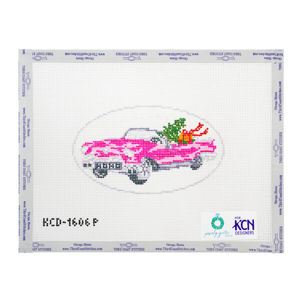 Pink Christmas Tree Car