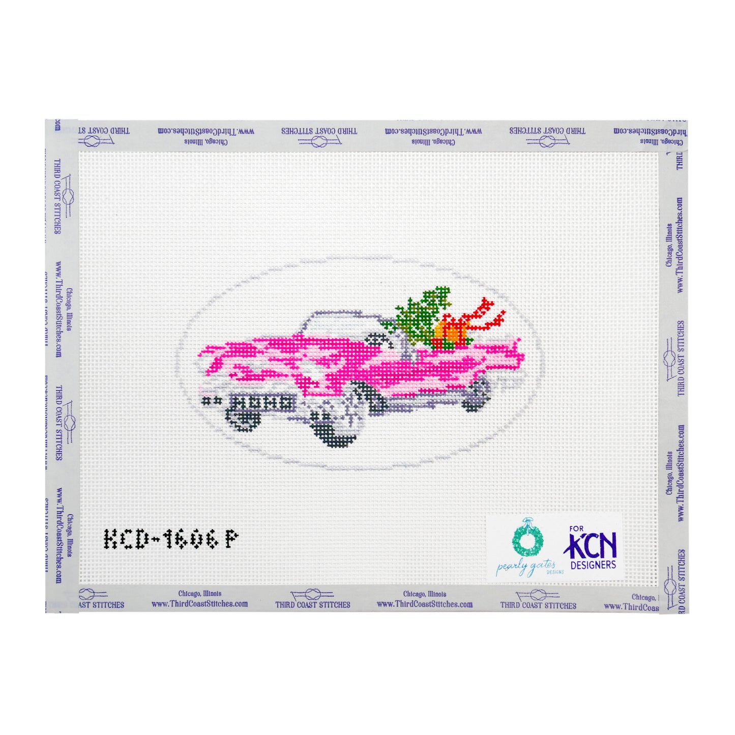 Pink Christmas Tree Car