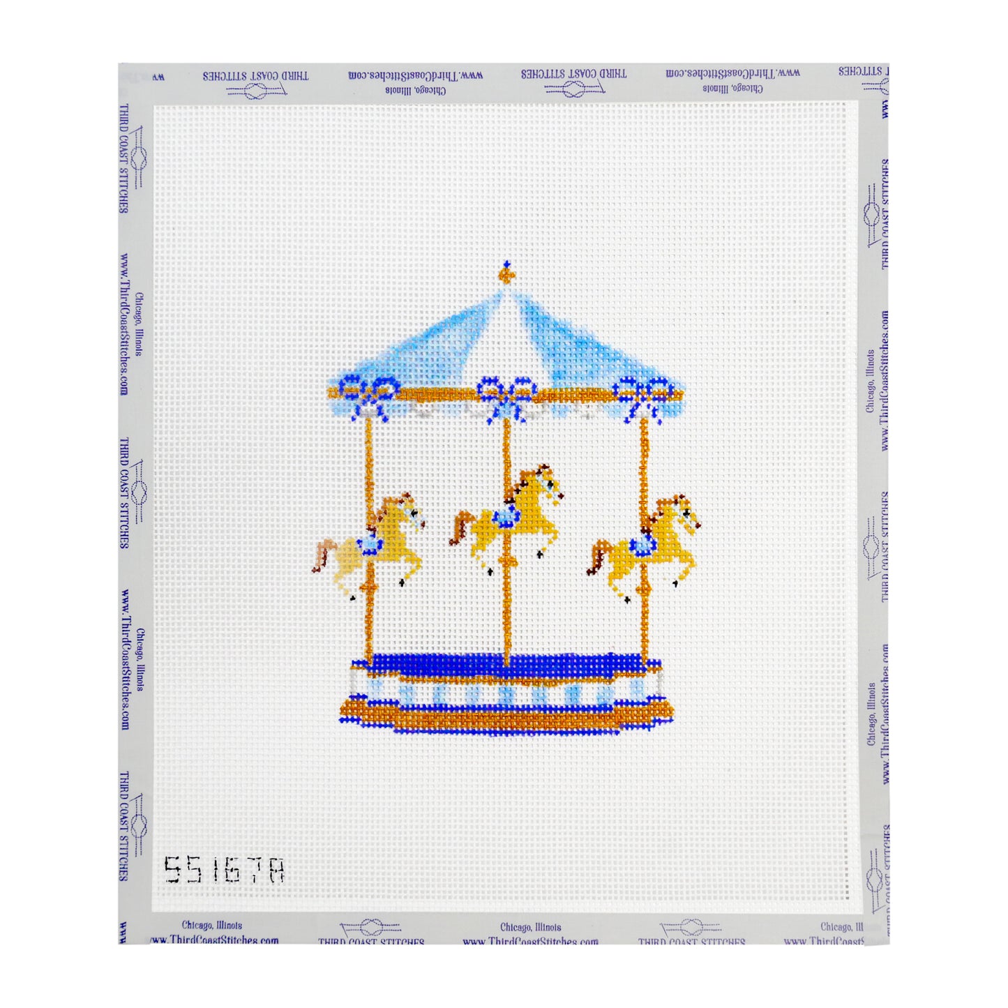 Blue Horse Carousel