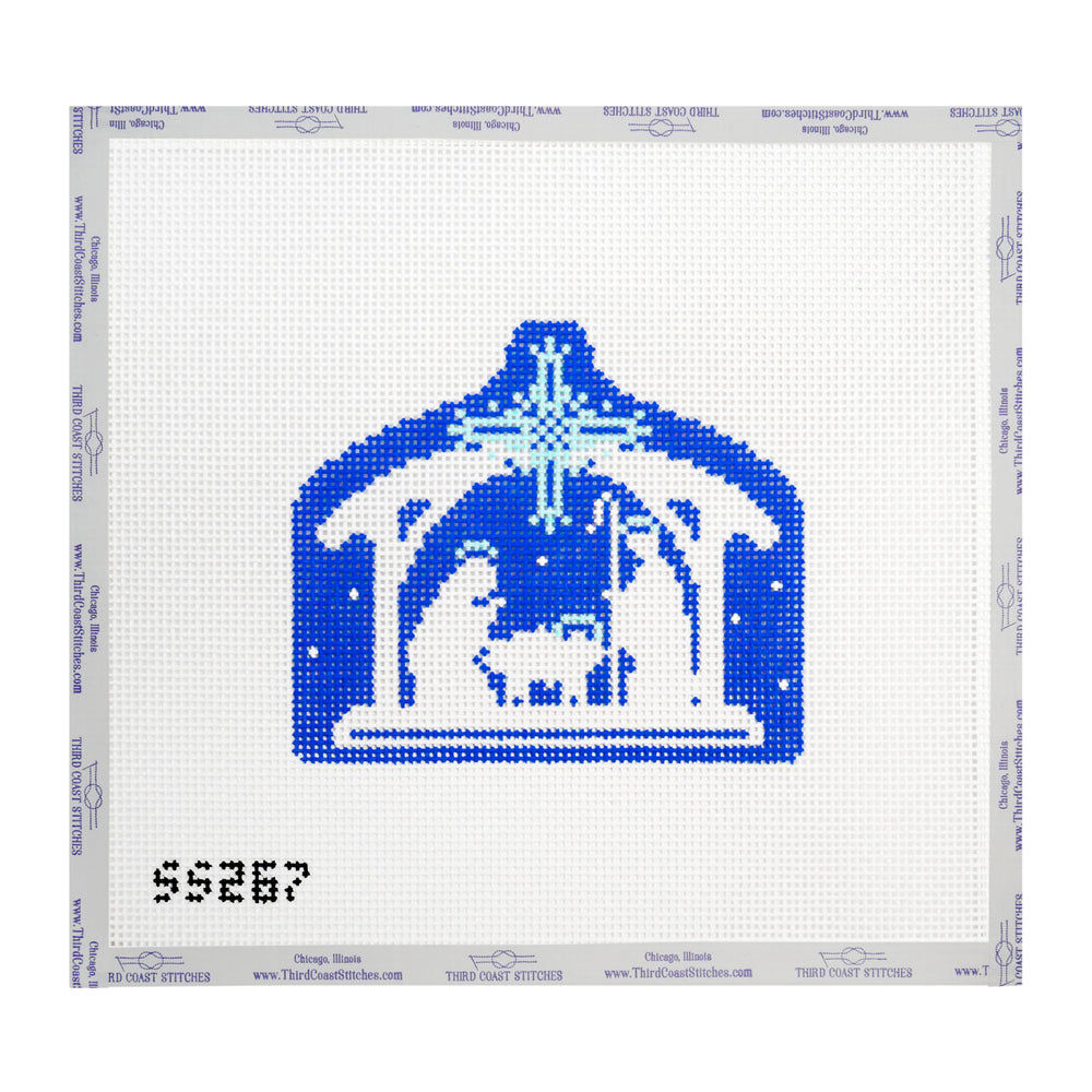 Blue and White Manger