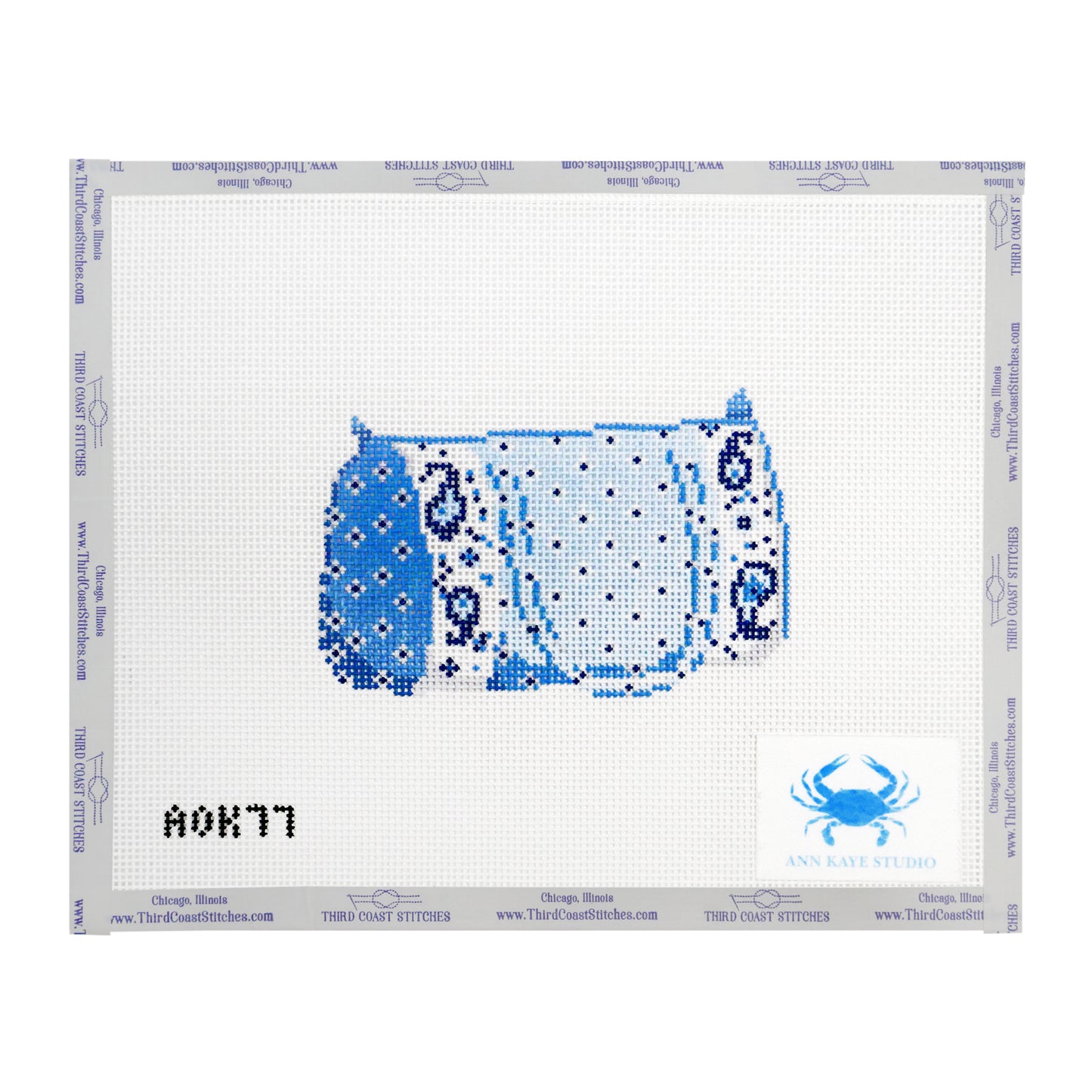 Blue French Provencal Duffle Bag