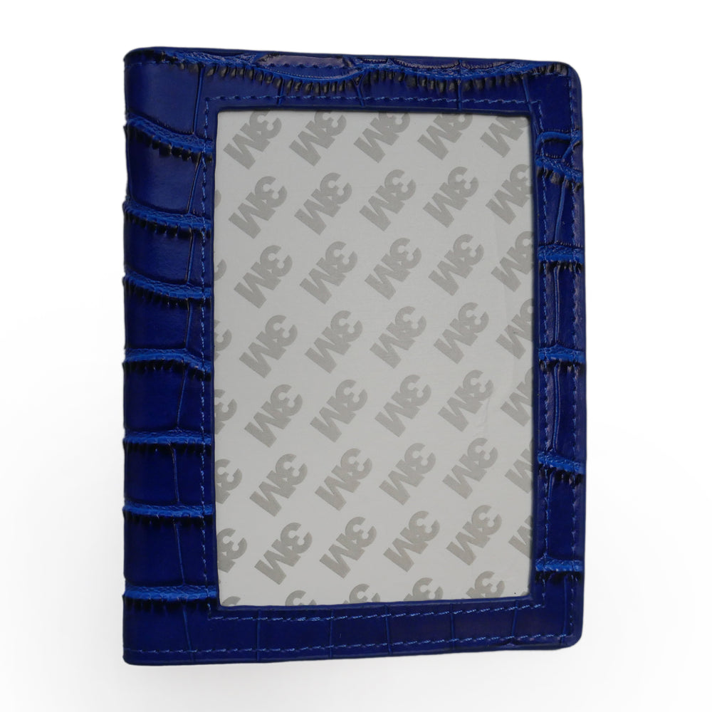 
                      
                        Self-Finishing Passport Holder: Blue Crocodile
                      
                    
