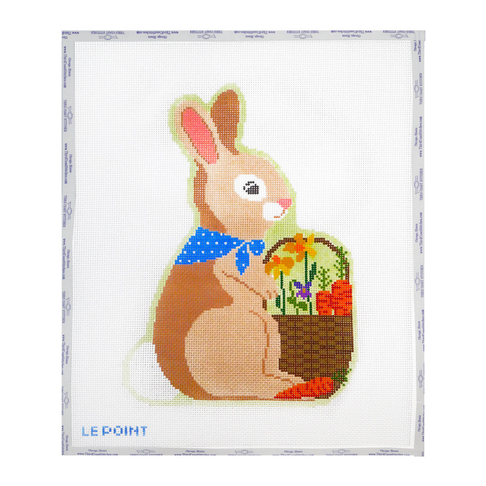 Large Garden Bunny with Basket