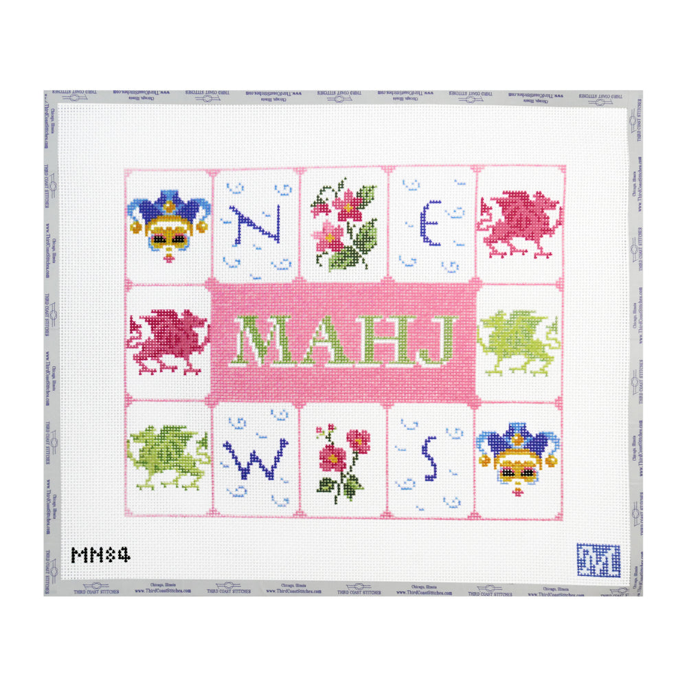 Mahj Tile Pouch: Pink
