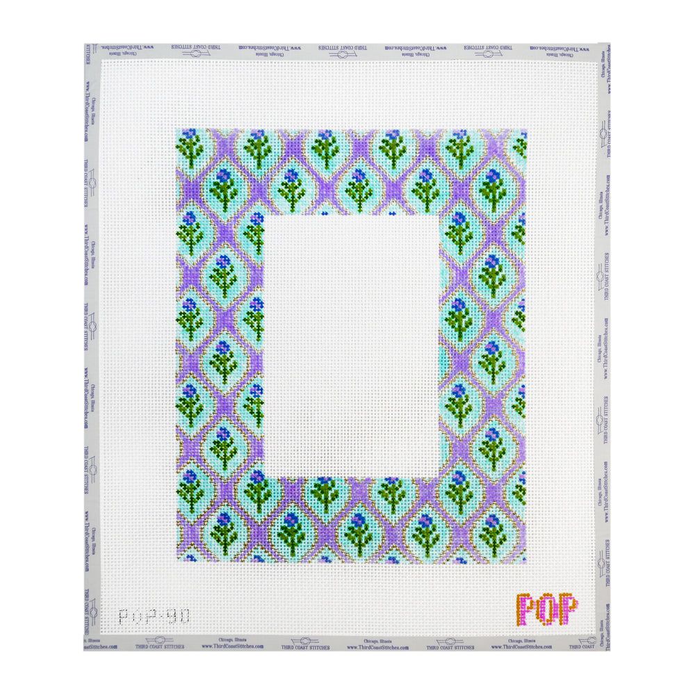 Purple & Blue Block Print Frame