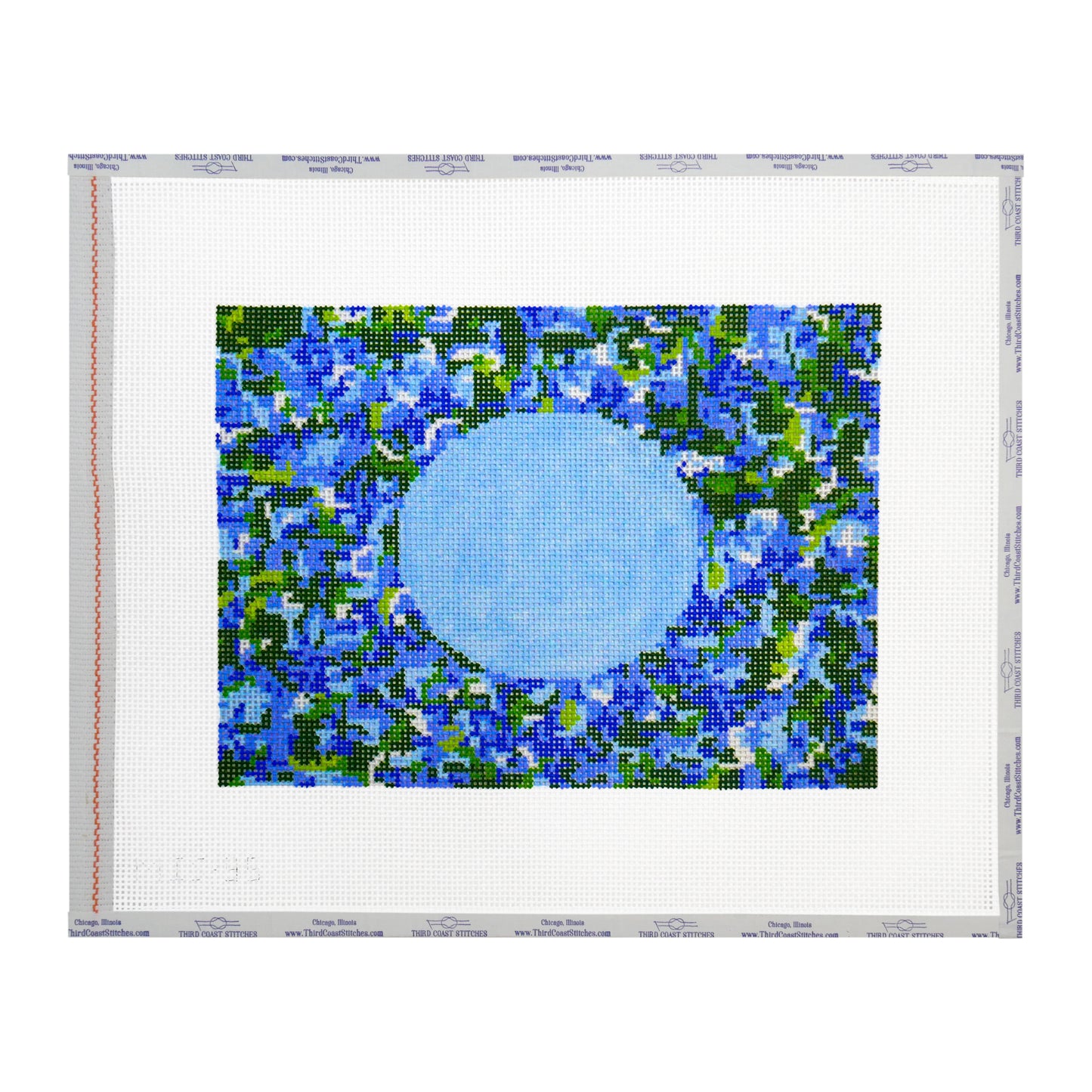 Hydrangea with Blue Oval