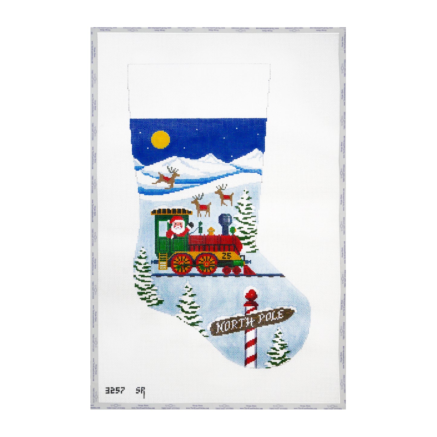 Santa's Train Engine Stocking