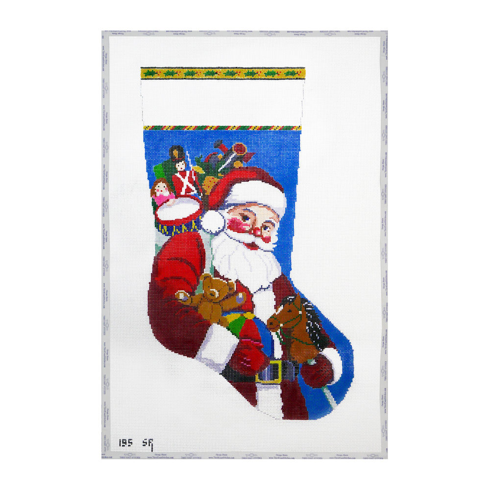 Santa Carrying Toys Stocking