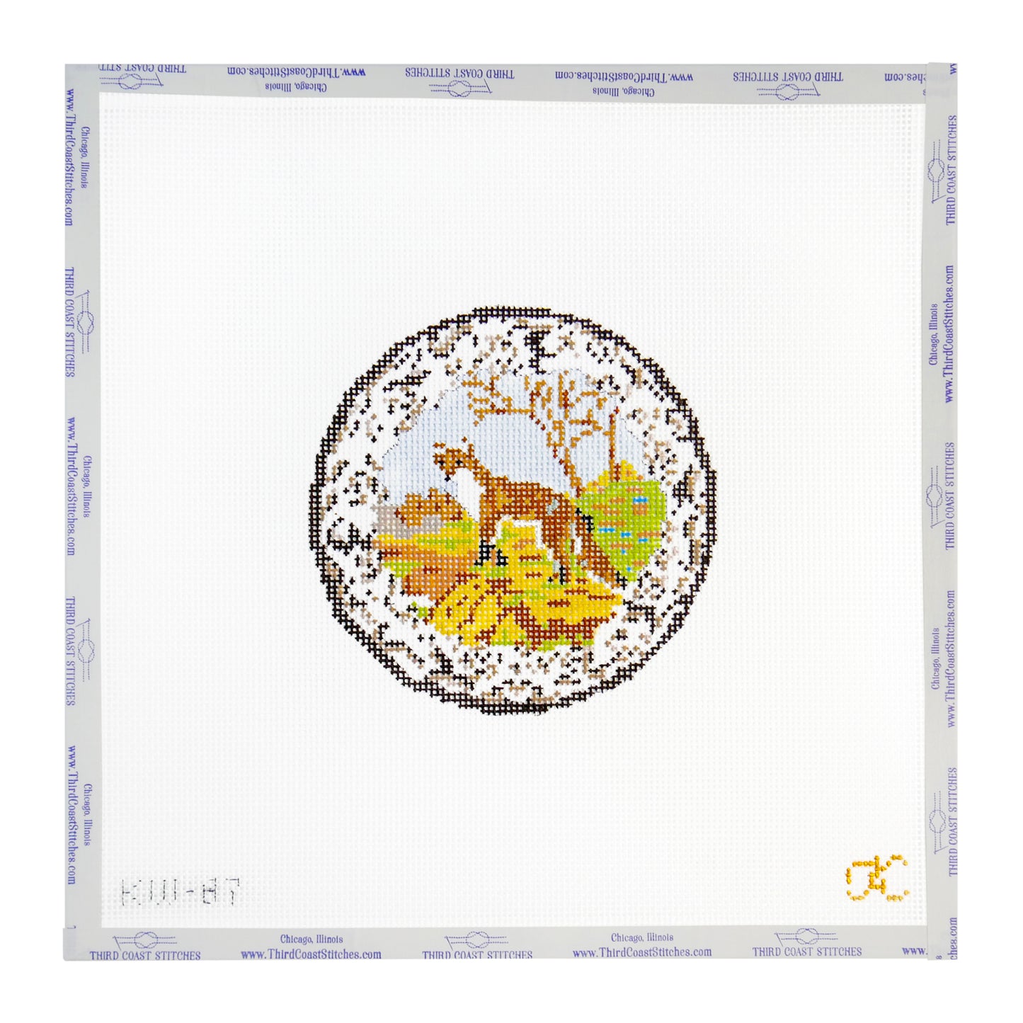 Transferware Fox Plate