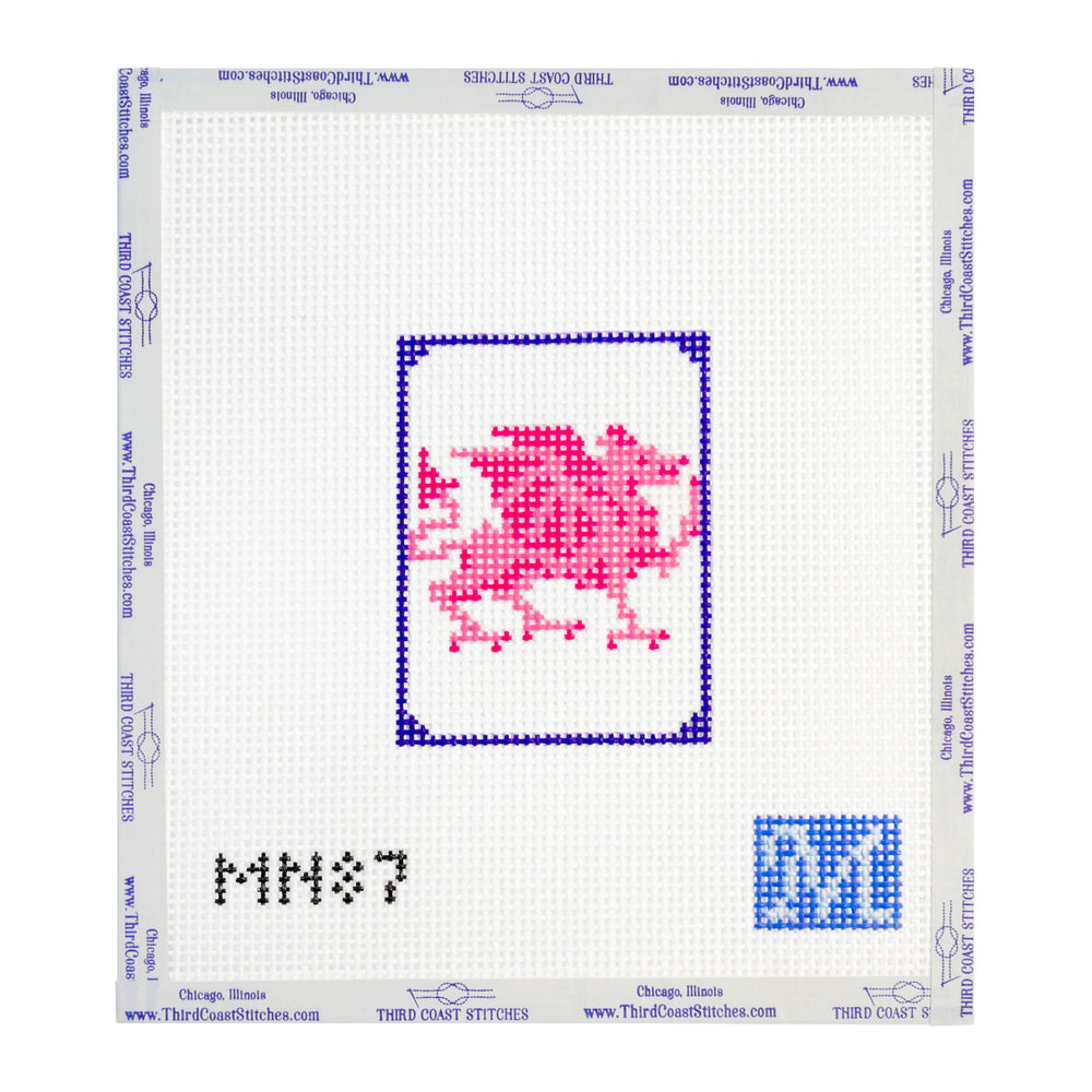 Red Dragon Mahjong Tile