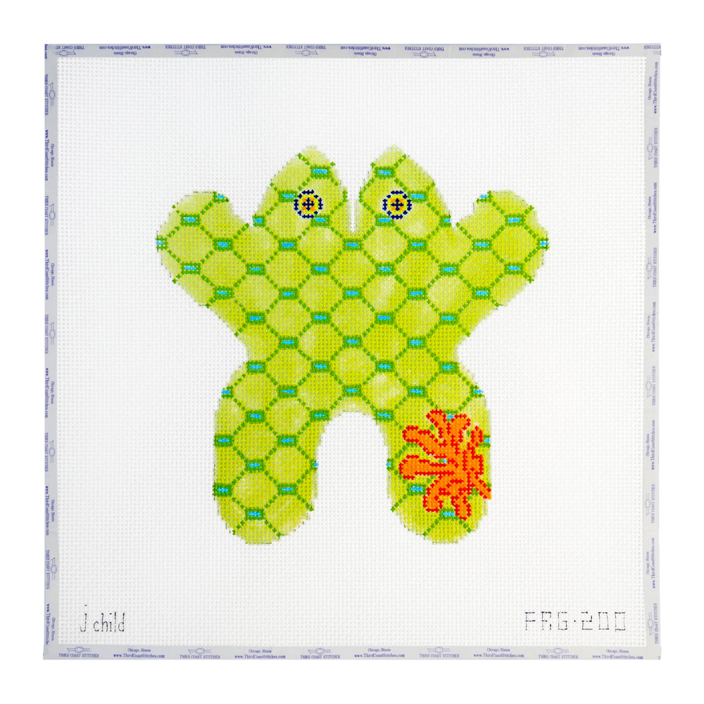 Green Lattice & Coral Frog