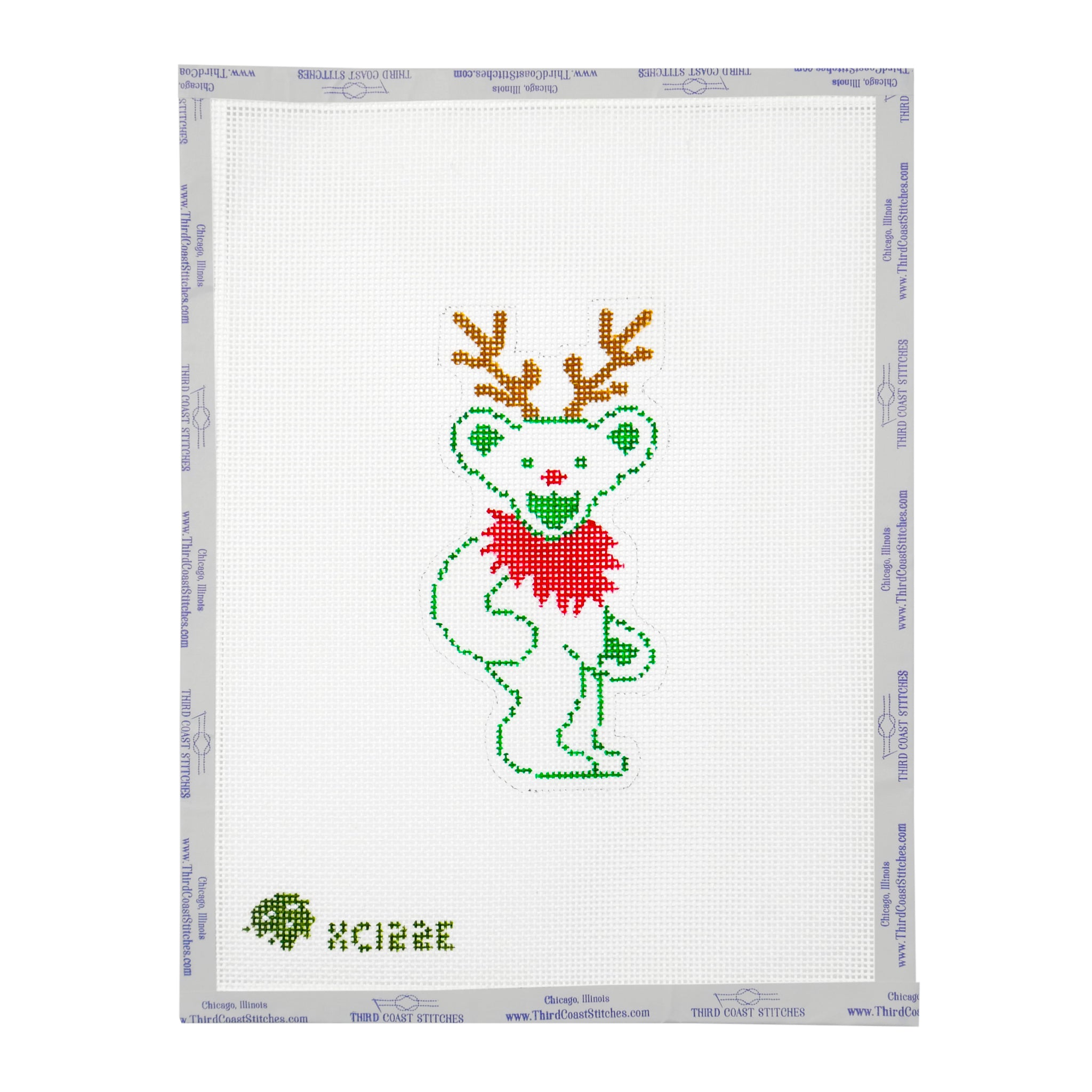 Grateful Dead Bear Outline: Reindeer – Third Coast Stitches