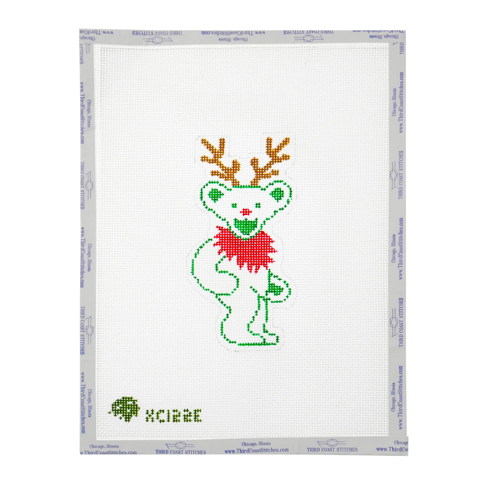Grateful Dead Bear Outline: Reindeer