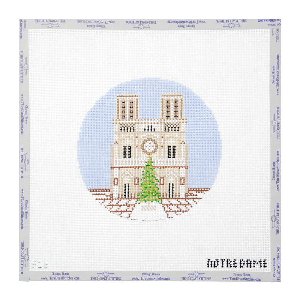 Notre Dame Cathedral Round with Tree