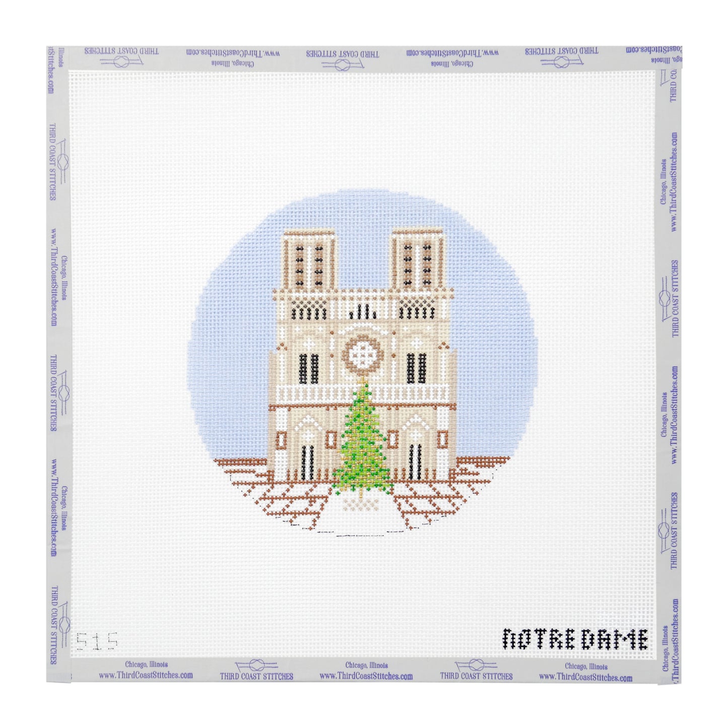 Notre Dame Cathedral Round with Tree