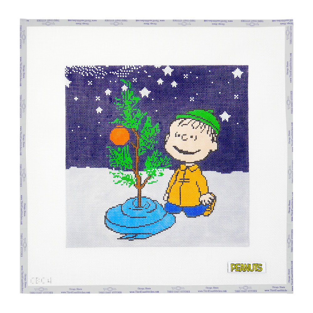 Linus Kneeling with Blanket