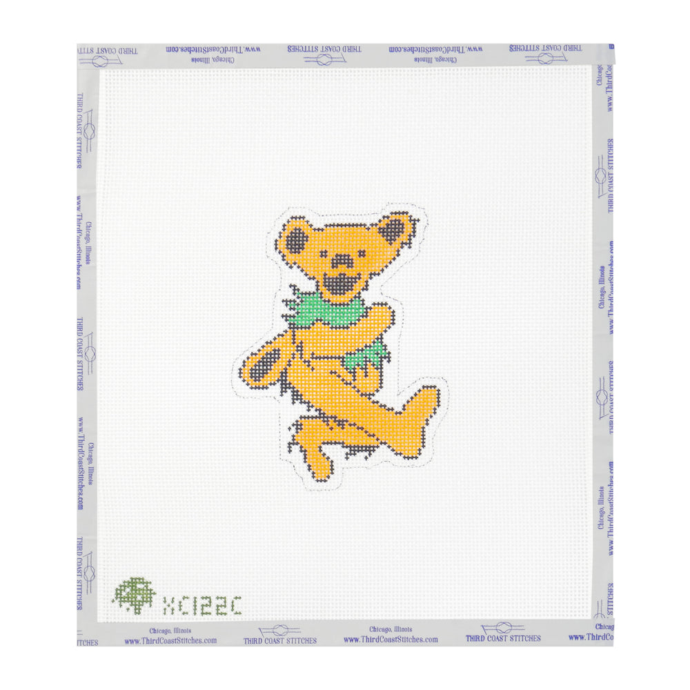 Grateful Dead Bear Outline: Orange