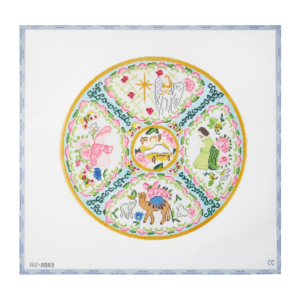 Nativity Round Pillow