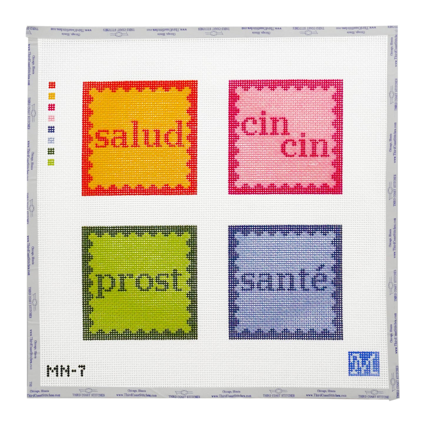 Multi-Colored Cheers Coasters