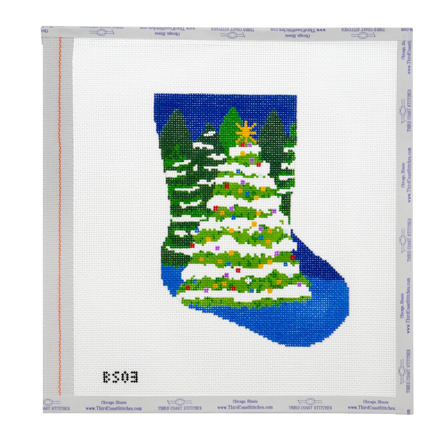 Winter Wonderland Tree Mini Stocking