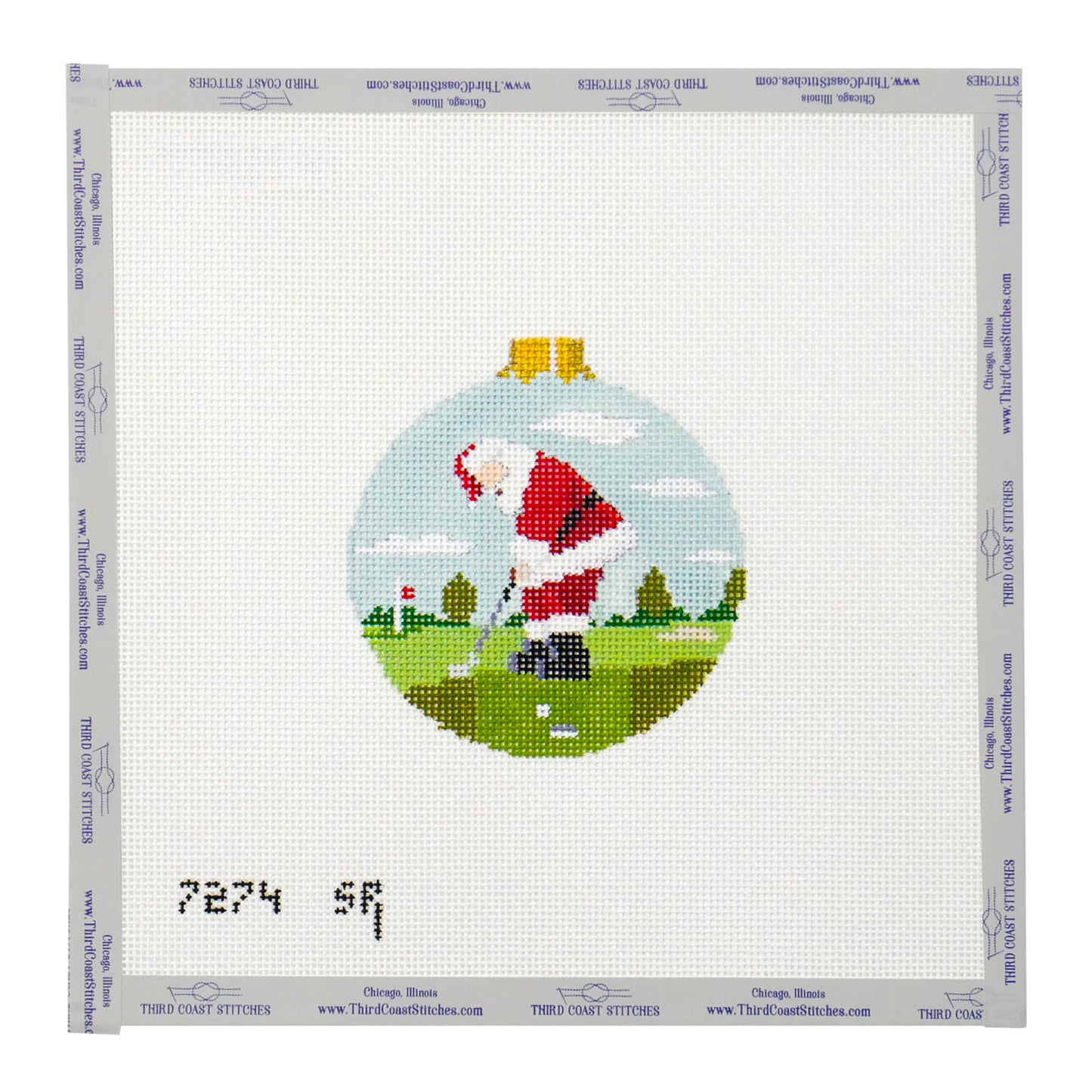 Santa Putting Ornament