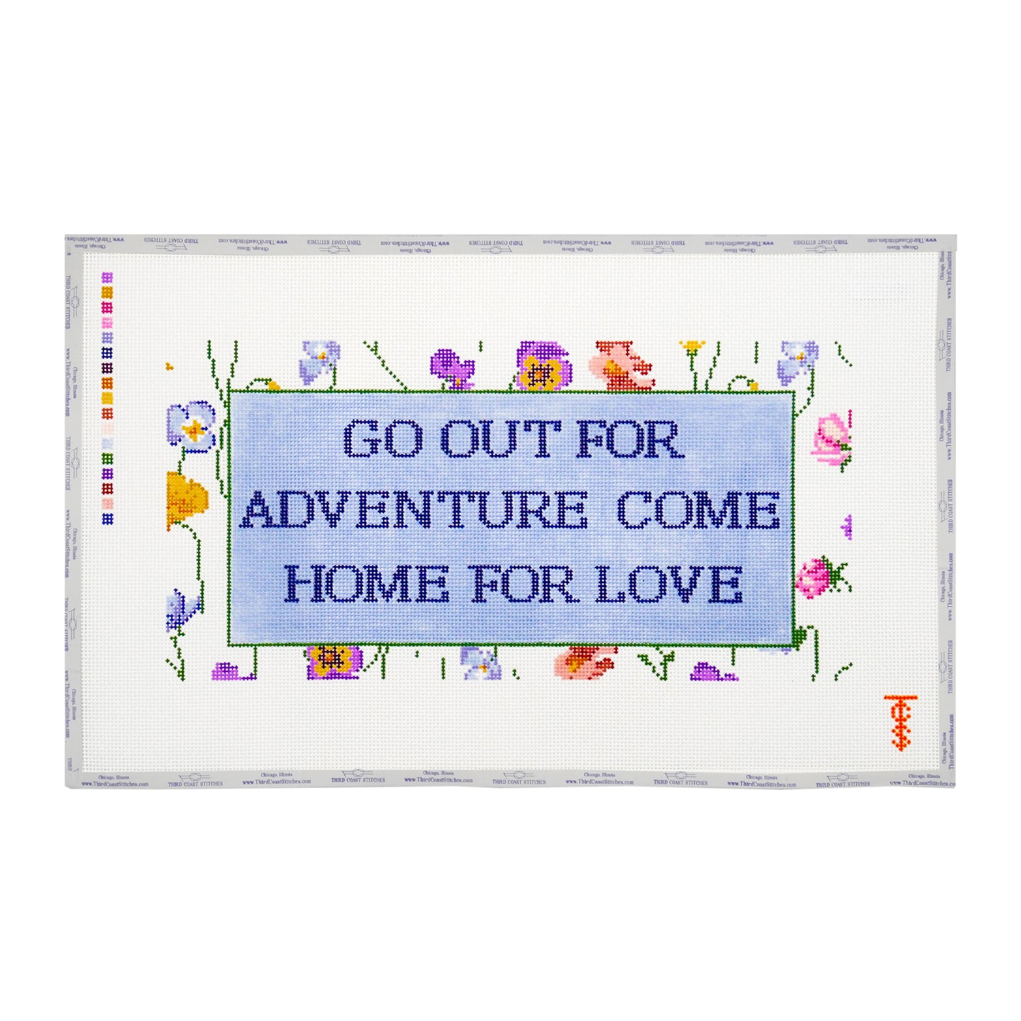 Go Out for Adventure: Multicolored Pansies