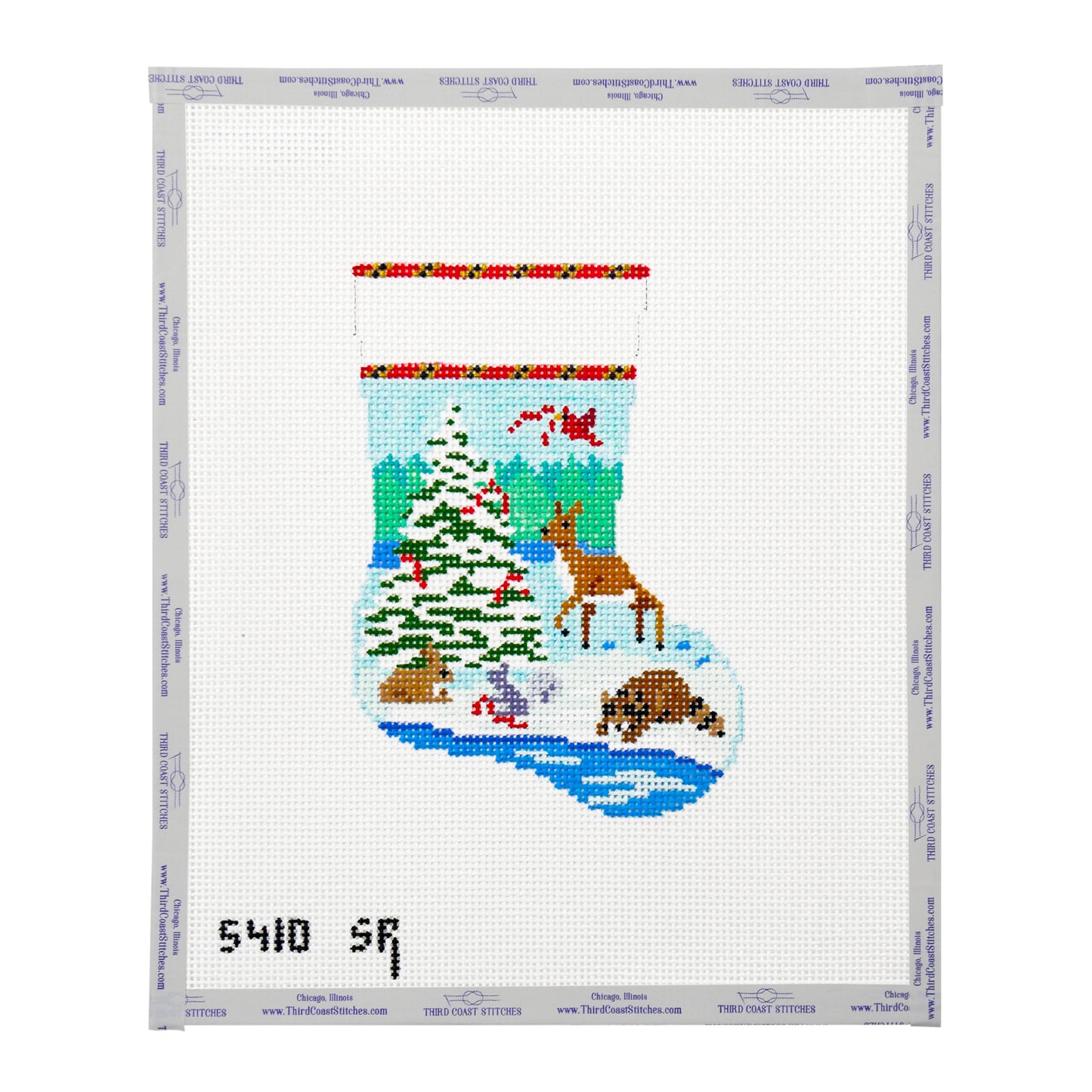 Forest Animal with Tree Mini Stocking