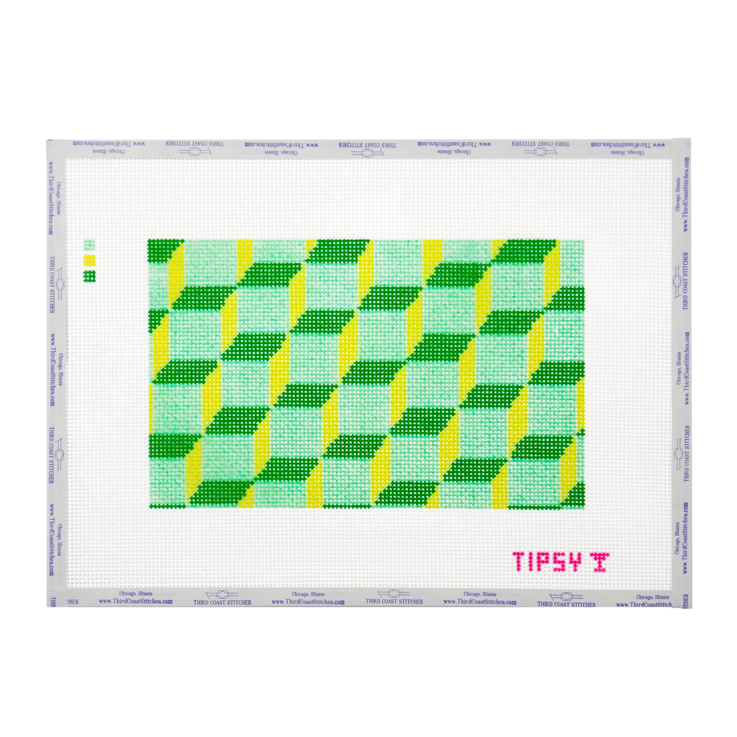 Green Geometric Purse Insert
