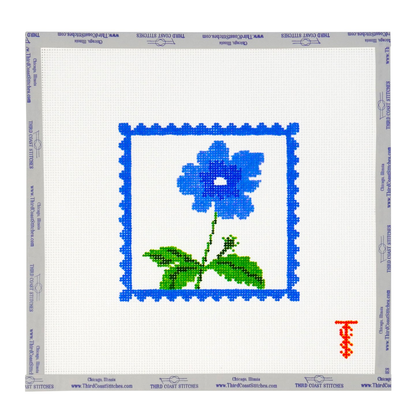 Chic Chintz Coaster: Blue Flower