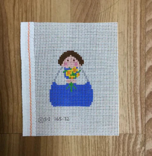 Blue Angel with Sunflowers