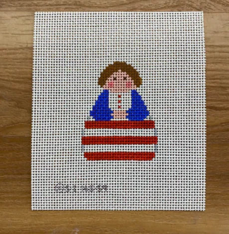 Red White Stripe with Blue Angel