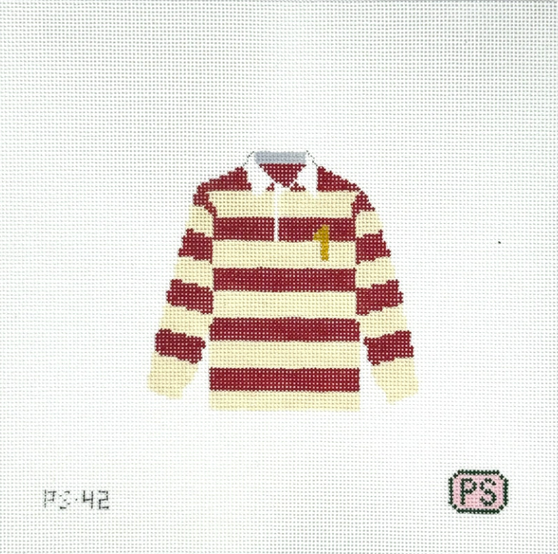 Rugby #1 Red & Cream